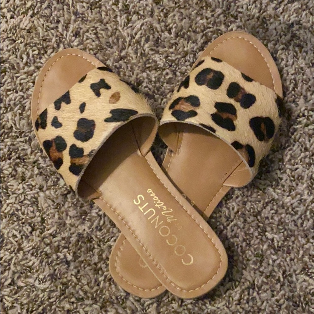 Cheetah print boutique sandals